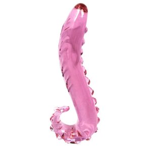 Octopussy glasdildo pink, 15cm
