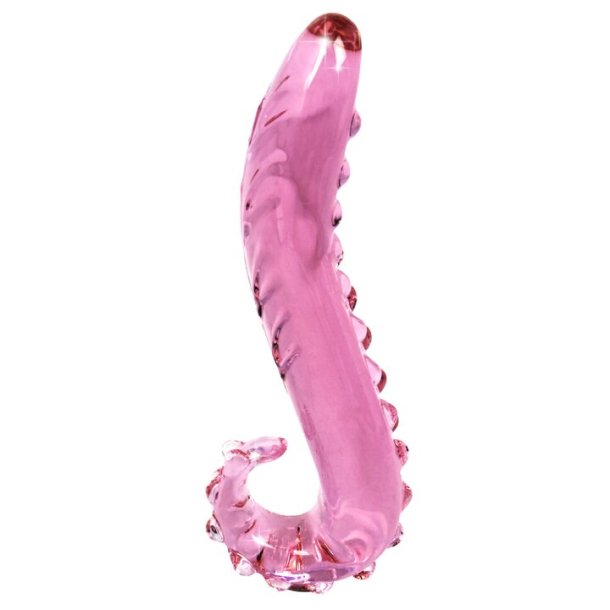 Octopussy glasdildo pink, 15cm