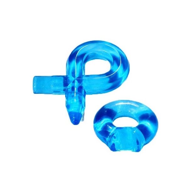 Penisringe big bandit 2 stk. transparent bl�