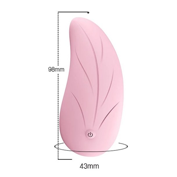Klitoris vibrator - pink feather shape