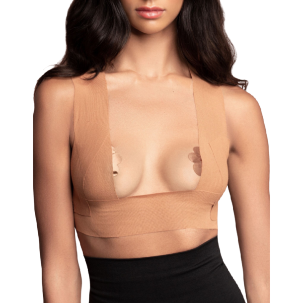Bye Bra kropstape 5m x 6,5 cm + 3 par satin nipplecover