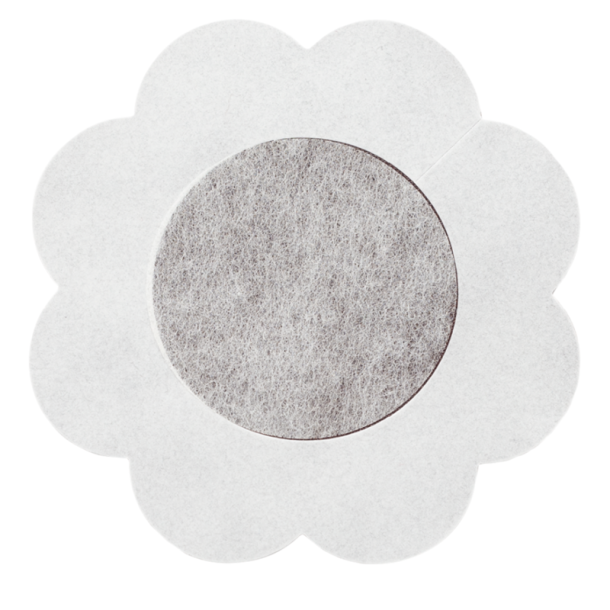 Bye Bra satin nipple cover 3 pakke m�rkebrun XL