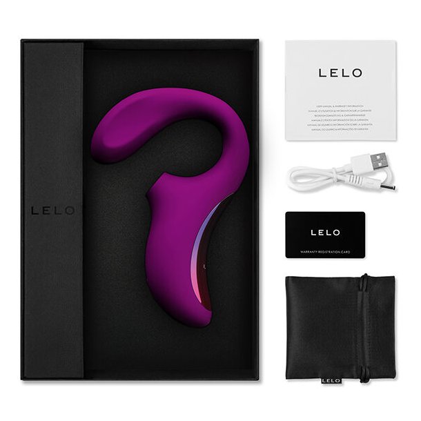 LELO Enigma dual stimulation sonic deep rose