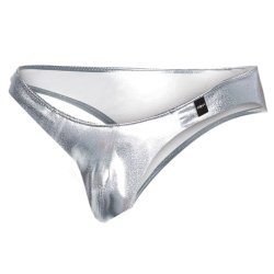 Cut4Men low rise briefs silver look M