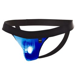 Cut4Men jockstrap shiny blue M