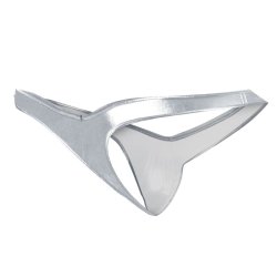 Cut4Men manhood thong silver M