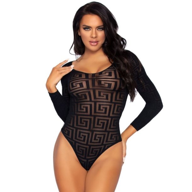 Leg Avenue mosaic croth bodysuit one size
