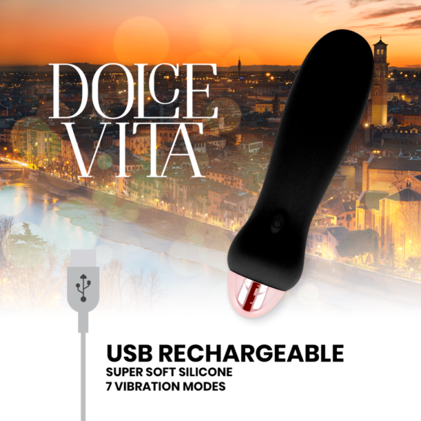 Dolce Vita vibrator sort 7 hastighed