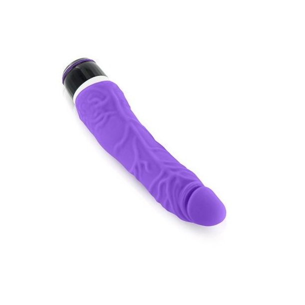 Seven Creations klassisk silikone vibrator lilla 21 cm