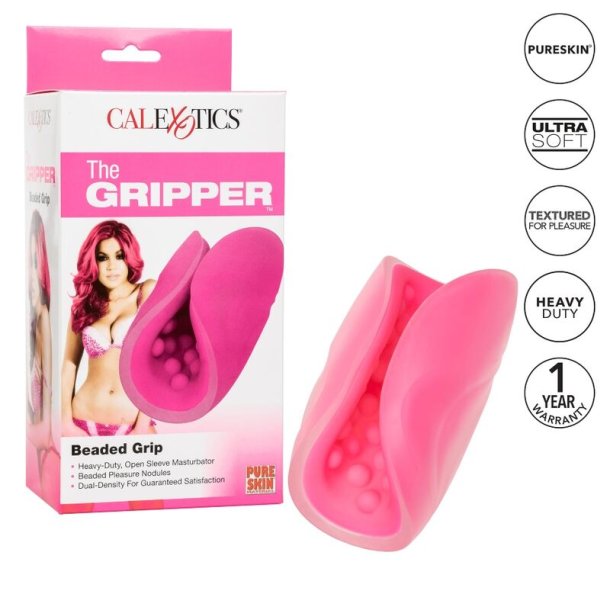 Calex beaded grip masturbator