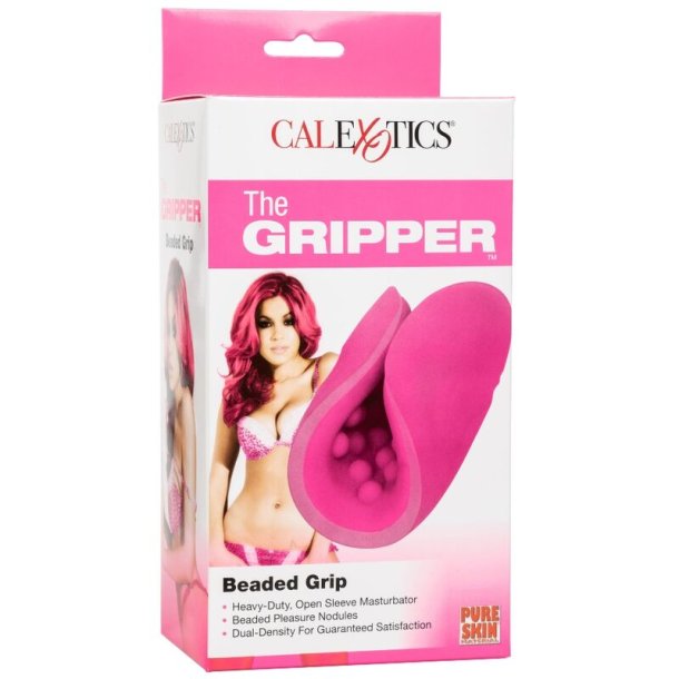 Calex beaded grip masturbator
