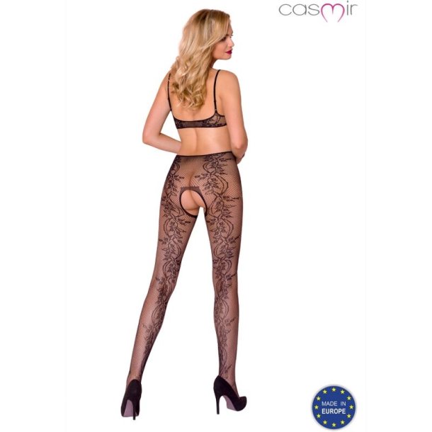 Casmir CA002 bundl�s bodystocking sort m�nster one size