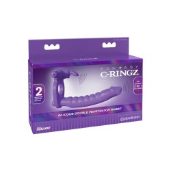 Fantasy c-ringz silikone dobbelt vibrator kanin