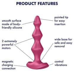 Satisfyer lolli plug 1 plug vibrator bordeaux