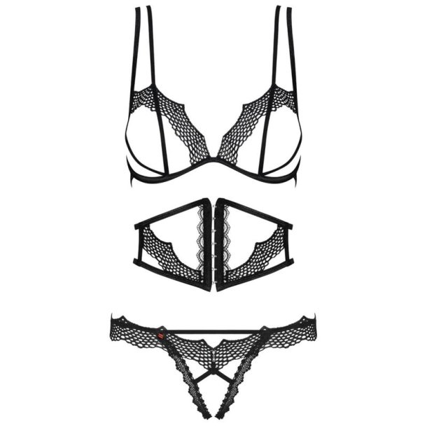 Obsessive bravelle 3-pieces underwear S/M