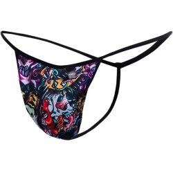 Cut4Men male G-streng with tattoo design M