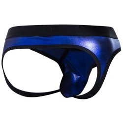 Cut4Men jockair shiny blue look XL