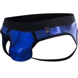 Cut4Men jockair shiny blue look XL