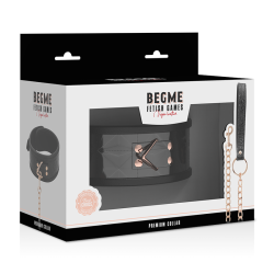 Begme sort edition premium vegansk l�der collar