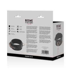 Begme sort edition premium vegansk l�der collar