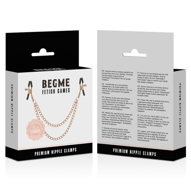 Begme sort edition premium nipple clamps