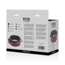 Begme r�d edition vegansk l�der halsk�de