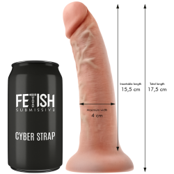Cyber Strap med dildo og bullet fjernbetjent S
