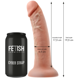 Cyber Strap med dildo og bullet watchme M