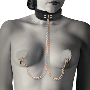 Coquette Chic Desire fantasy collar med nippler klemmer