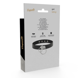 Coquette Chic Desire h�ndlavet choker vegansk l�der