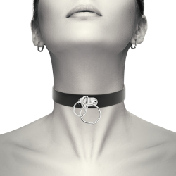 Coquette Chic Desire h�ndlavet choker vegansk l�der