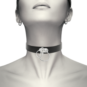 Coquette Chic Desire h�ndlavet choker vegansk l�der