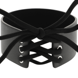 Coquette Chic Desire h�ndlavet choker vegansk l�der