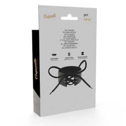 Coquette Chic Desire h�ndlavet choker vegansk l�der