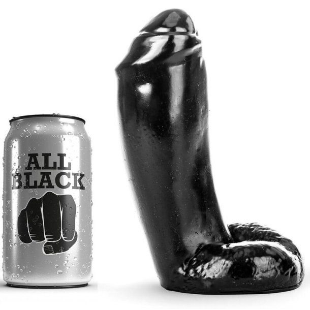 All Black dong realistiske 18 cm