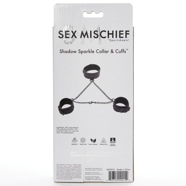 Sex &amp; michief shadow collar og manchetter