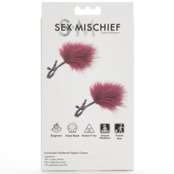 Sex &amp; michief enchanted feathered nipple clamps