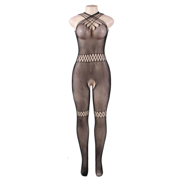 Queen Lingerie multistraps sling bodystocking S/L