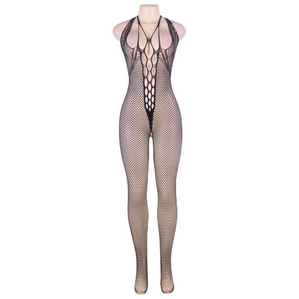 Queen Lingerie open back bodystocking S/L
