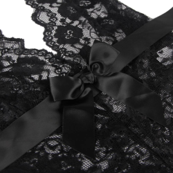 Queen Lingerie deep V backless blonde teddy L/XL