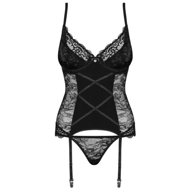 Obsessive laurise korset with thong L/XL