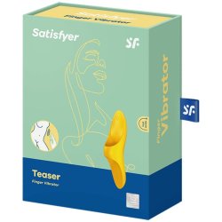 Satisfyer teaser finger vibrator gul