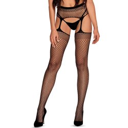 Obsessive S815 high waist garter stocking S/M/L
