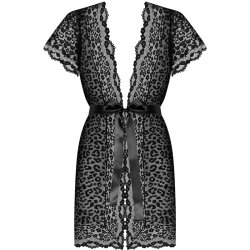 Obsessive giully sexy black robe S/M