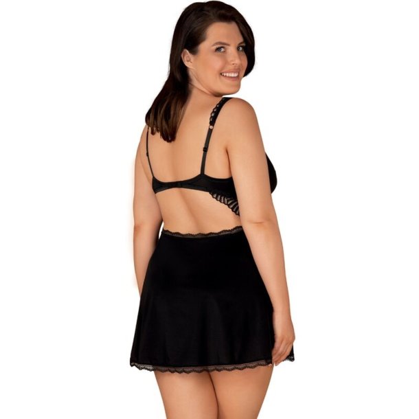 Obsessive klarita babydoll black sexy fabrix XXL/XXXL