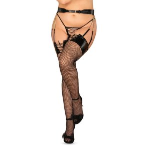 Obsessive black remediosa stockings XXL/XXXL