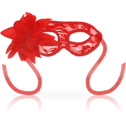 Ohmama blonde eyemask og blomst r�d