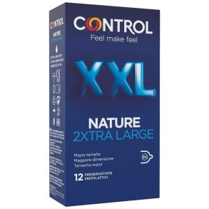 Control nature store XXL -kondomer 12 stk