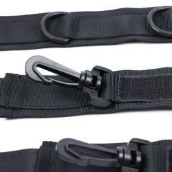Ohmama fetish nylon collar med restraints