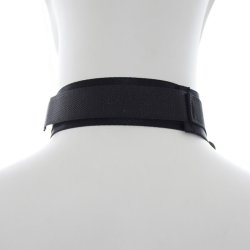 Ohmama fetish nylon collar med restraints